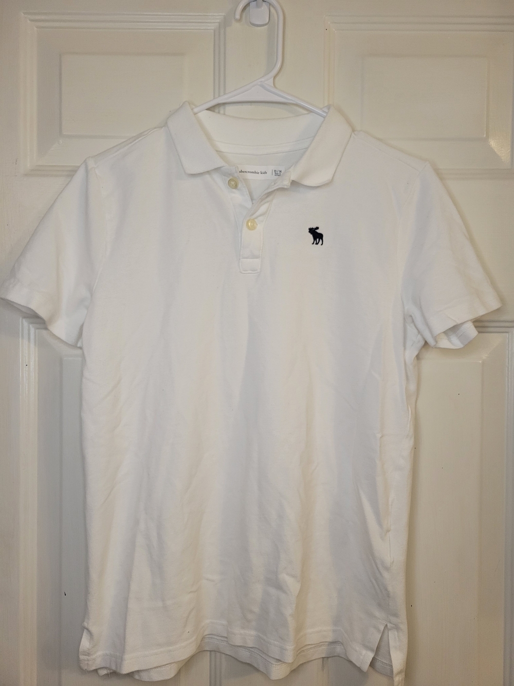 Abercrombie & Fitch Boy's White Polo Shirt - Picture 2 of 7